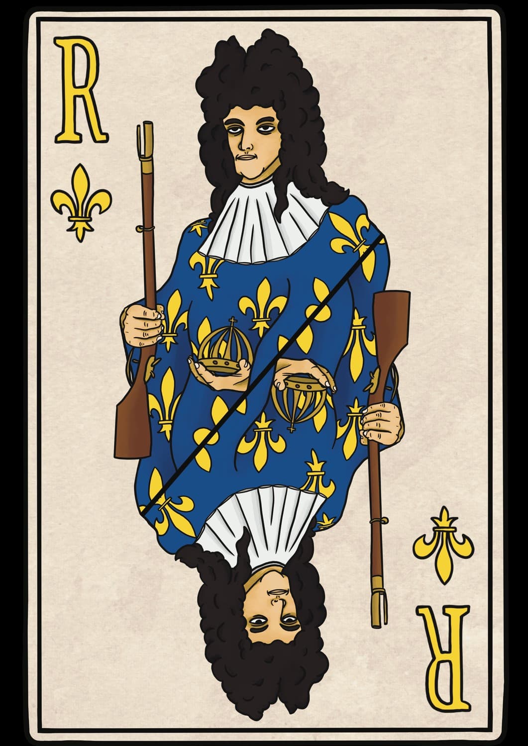 Carte à jouer de Charles, le faux roi de France