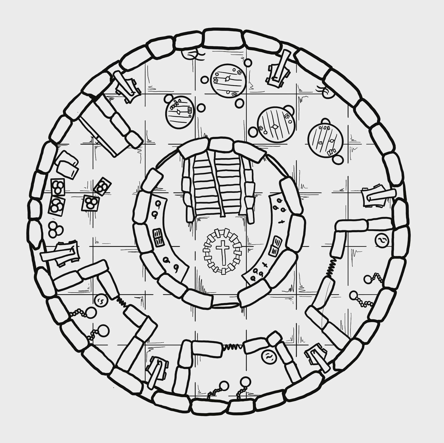Carte du donjon de l’Inquisiteur